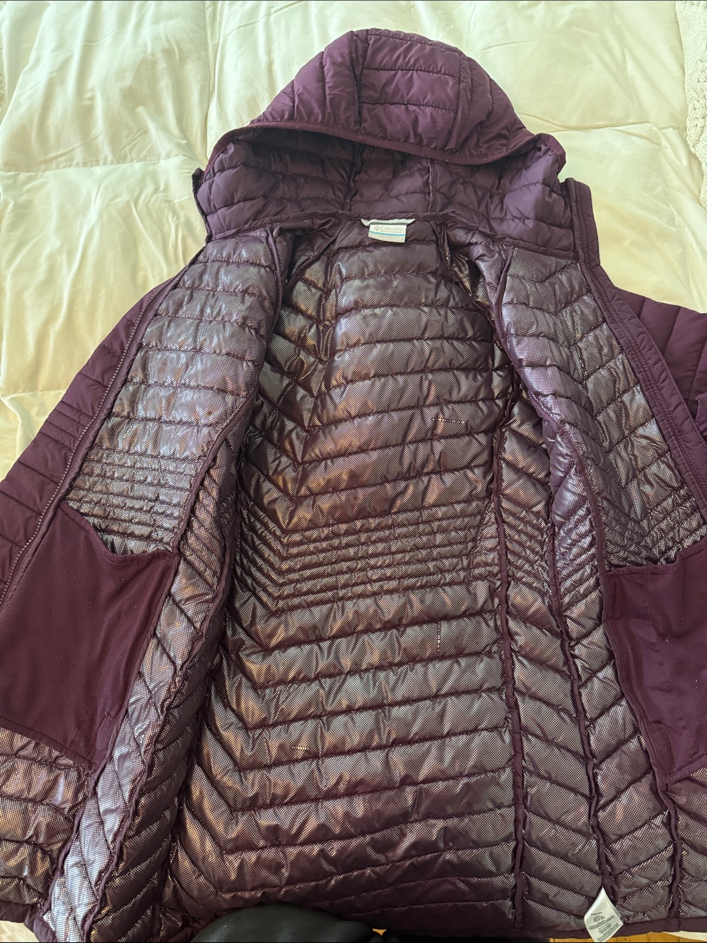 Columbia Women's Long Quilted Puffer Jacket In Plum — image 2 of 5